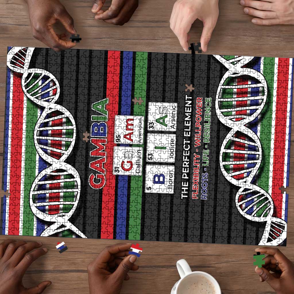Gambia Puzzle Perfect Periodic Element Of African - African Pride