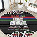 Gambia Round Carpet Perfect Periodic Element Of African - African Pride
