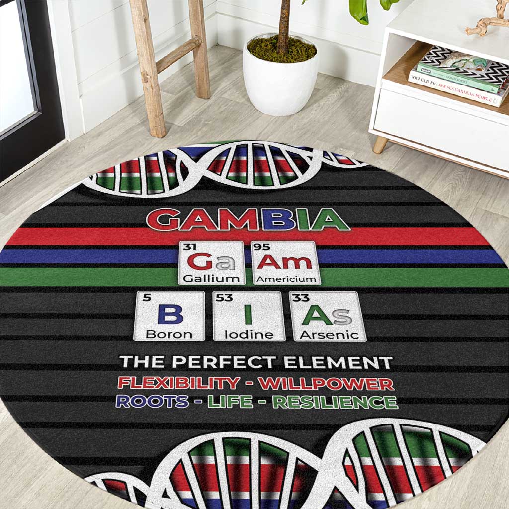 Gambia Round Carpet Perfect Periodic Element Of African - African Pride