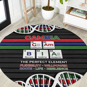 Gambia Round Carpet Perfect Periodic Element Of African - African Pride