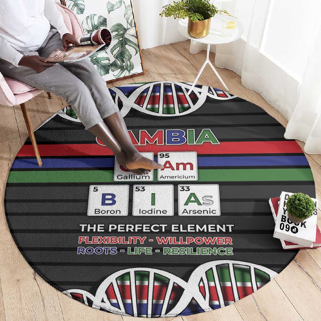 Gambia Round Carpet Perfect Periodic Element Of African - African Pride