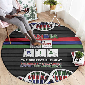 Gambia Round Carpet Perfect Periodic Element Of African - African Pride