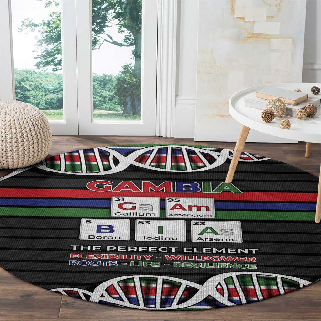 Gambia Round Carpet Perfect Periodic Element Of African - African Pride