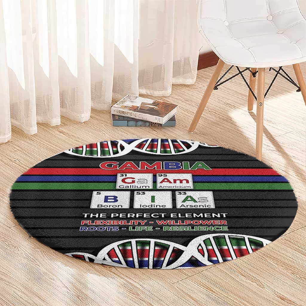 Gambia Round Carpet Perfect Periodic Element Of African - African Pride