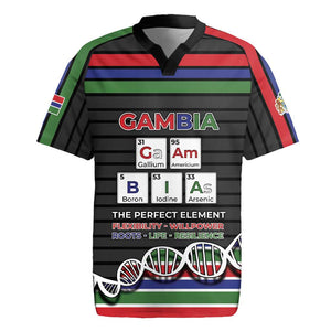 Gambia Rugby Jersey Perfect Periodic Element Of African - African Pride