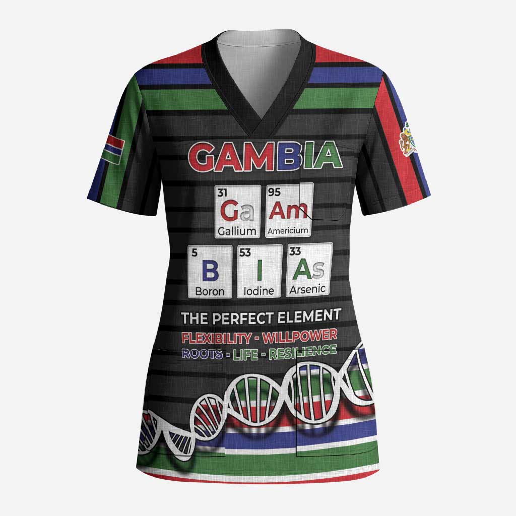 Gambia Scrub Top Perfect Periodic Element Of African - African Pride