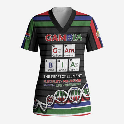 Gambia Scrub Top Perfect Periodic Element Of African - African Pride