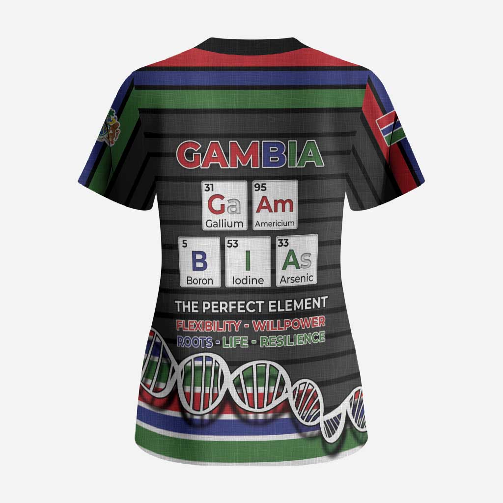 Gambia Scrub Top Perfect Periodic Element Of African - African Pride