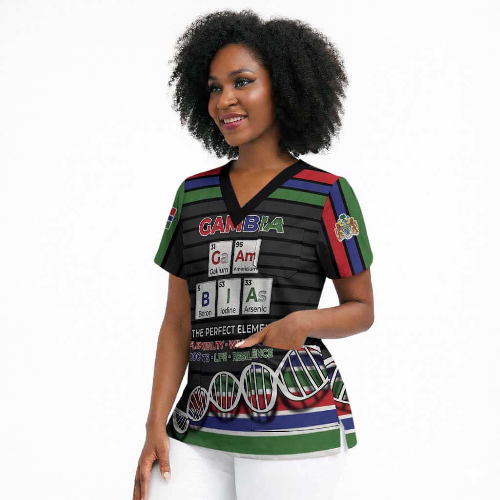 Gambia Scrub Top Perfect Periodic Element Of African - African Pride