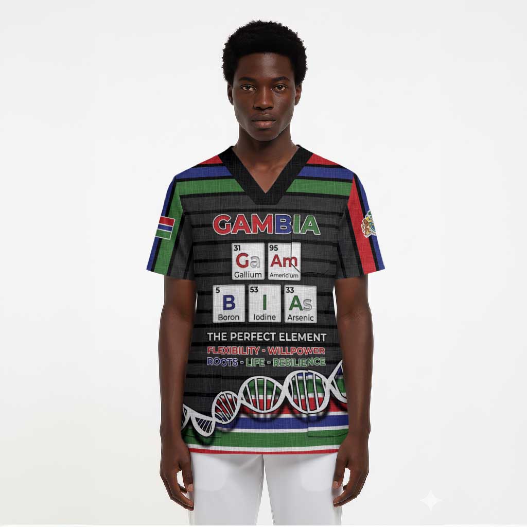 Gambia Scrub Top Perfect Periodic Element Of African - African Pride