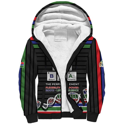 Gambia Sherpa Hoodie Perfect Periodic Element Of African - African Pride