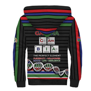 Gambia Sherpa Hoodie Perfect Periodic Element Of African - African Pride