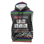 Gambia Sleeveless Hoodie Perfect Periodic Element Of African - African Pride