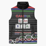 Gambia Sleeveless Puffer Jacket Perfect Periodic Element Of African - African Pride