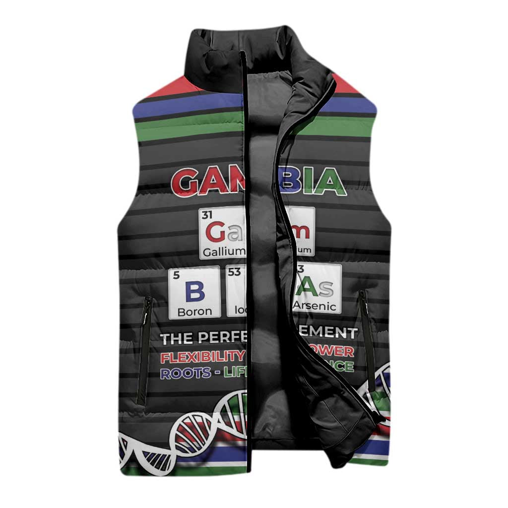 Gambia Sleeveless Puffer Jacket Perfect Periodic Element Of African - African Pride