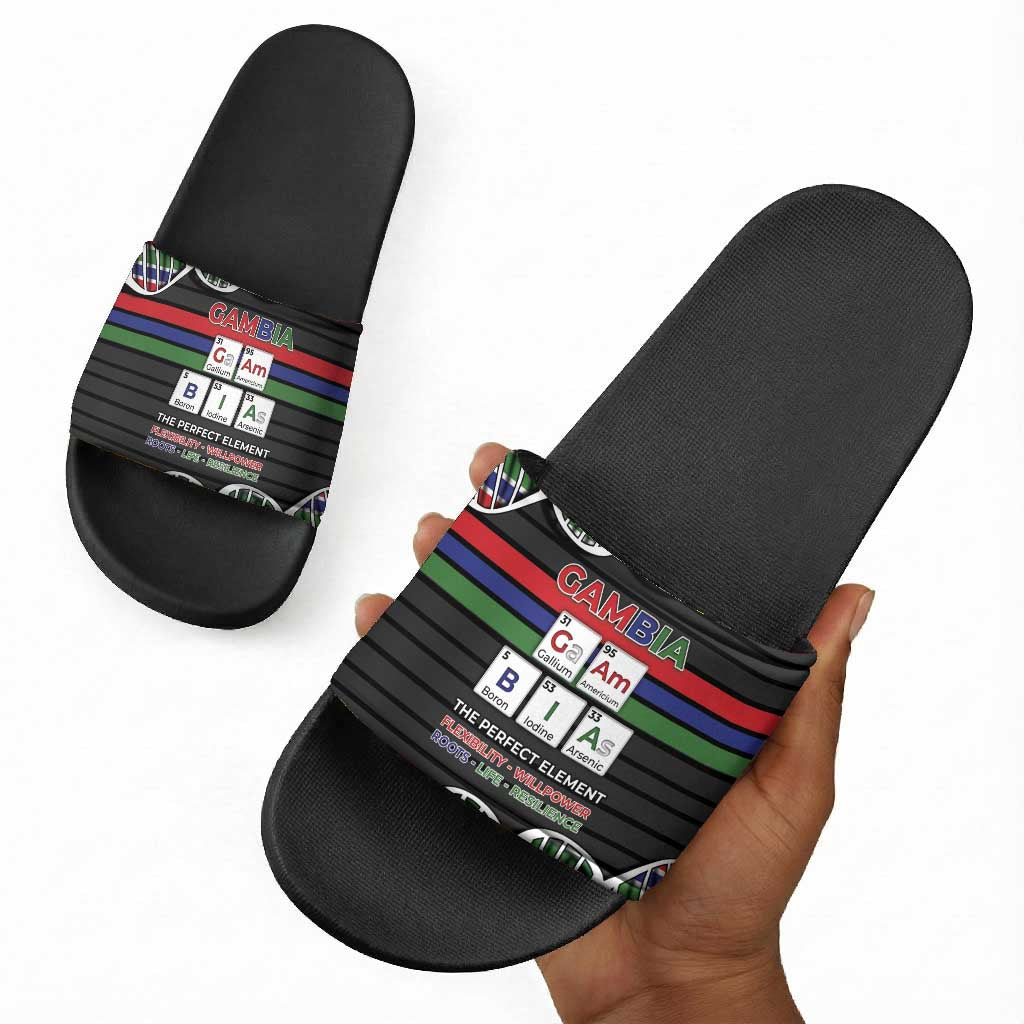 Gambia Slide Sandals Perfect Periodic Element Of African - African Pride