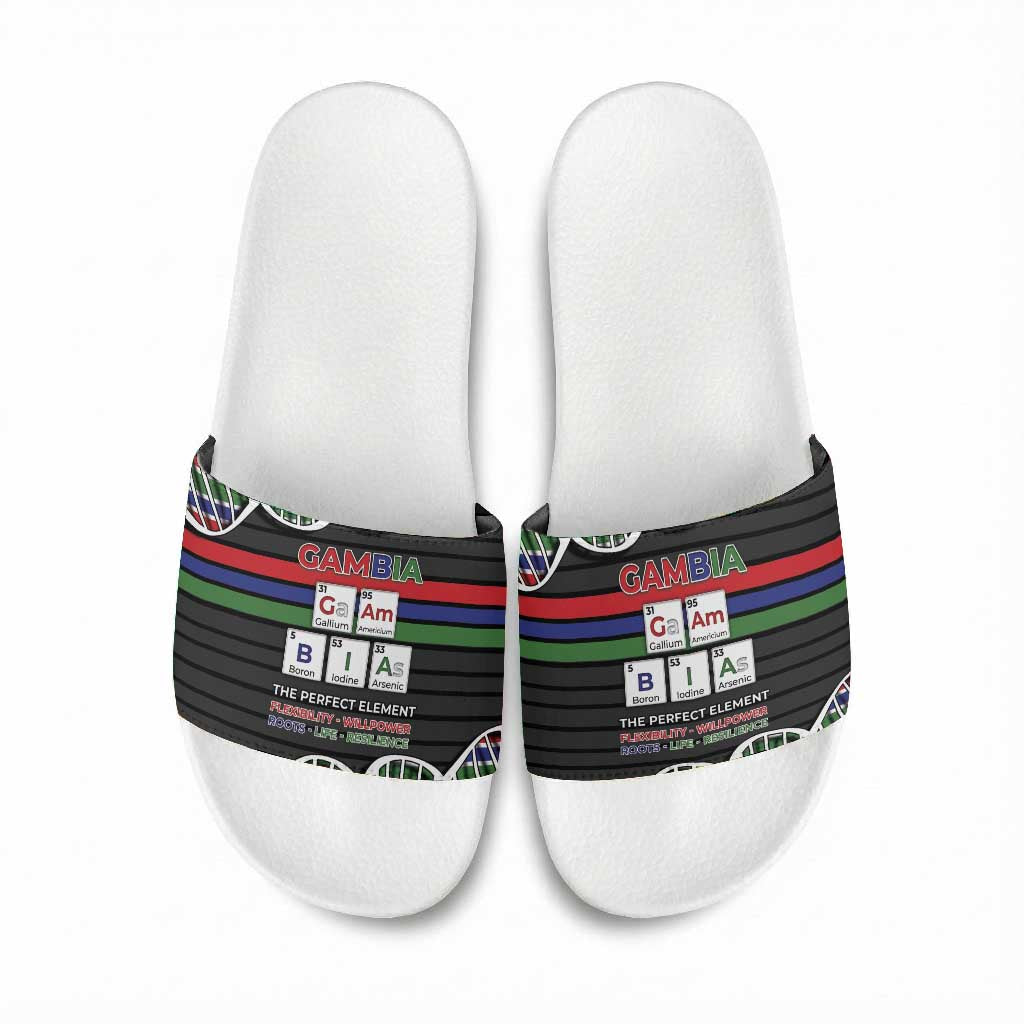 Gambia Slide Sandals Perfect Periodic Element Of African - African Pride