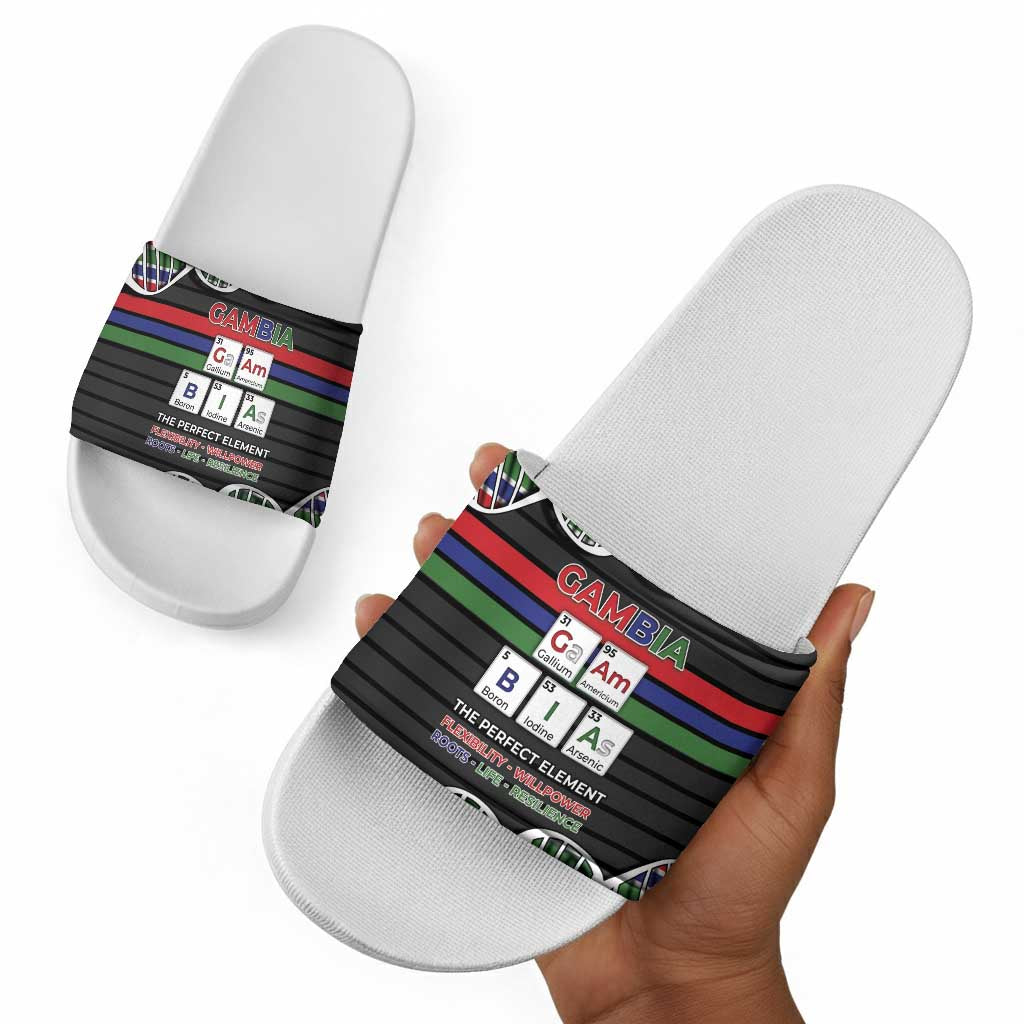 Gambia Slide Sandals Perfect Periodic Element Of African - African Pride