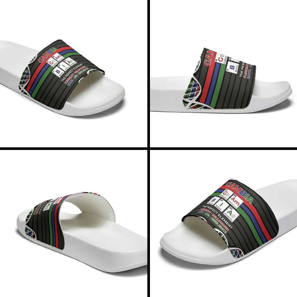 Gambia Slide Sandals Perfect Periodic Element Of African - African Pride