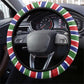 Gambia Steering Wheel Cover Perfect Periodic Element Of African - African Pride