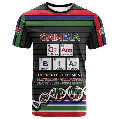 Gambia T shirt Perfect Periodic Element Of African - African Pride