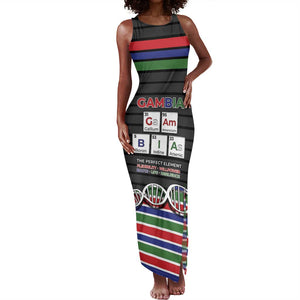 Gambia Tank Maxi Dress Perfect Periodic Element Of African - African Pride