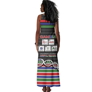 Gambia Tank Maxi Dress Perfect Periodic Element Of African - African Pride