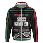 Gambia Zip Hoodie Perfect Periodic Element Of African - African Pride