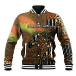 Personalized Burkina Faso Baseball Jacket African Tribal Horse Patchwork Style - African Pride