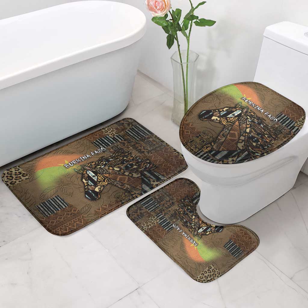 Burkina Faso Bathroom Set African Tribal Horse Patchwork Style - African Pride
