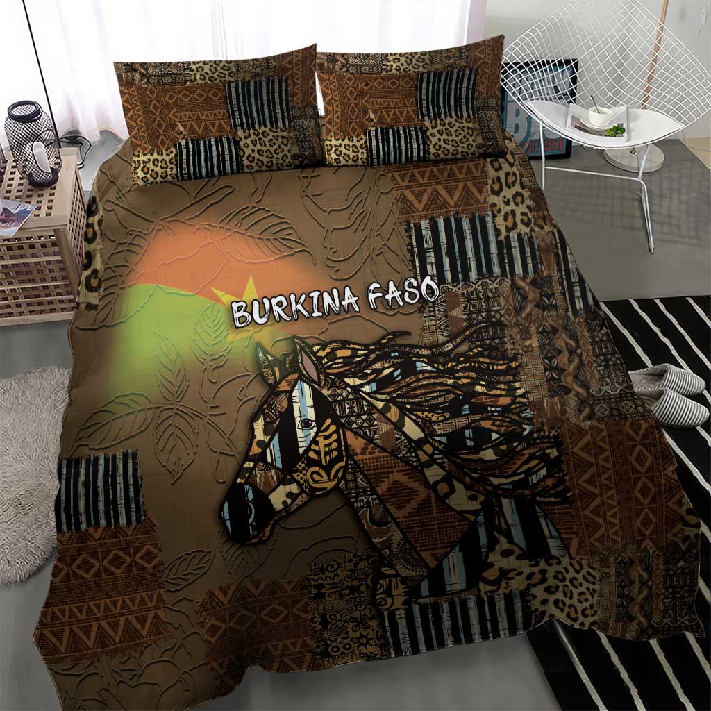 Burkina Faso Bedding Set African Tribal Horse Patchwork Style - African Pride