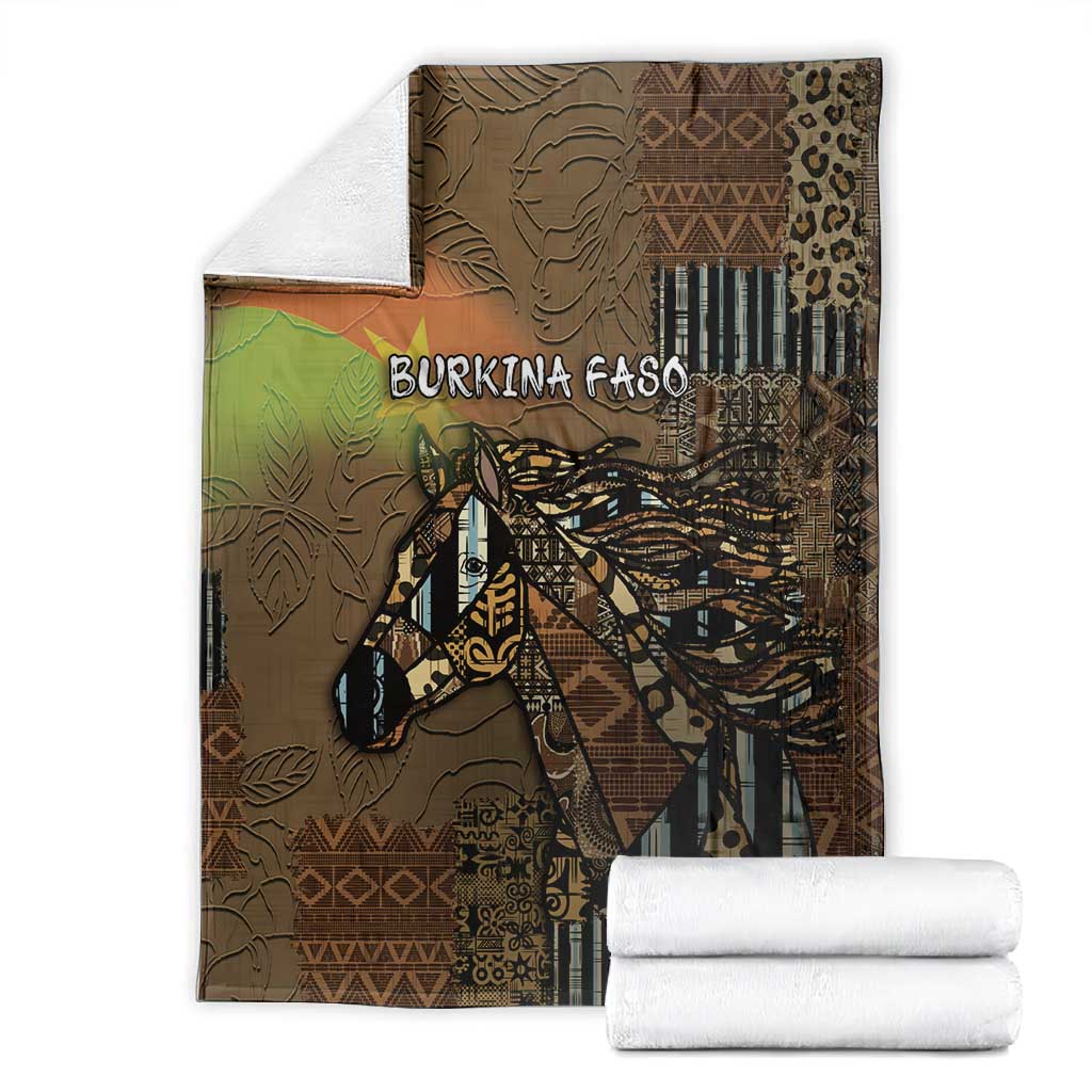 Burkina Faso Blanket African Tribal Horse Patchwork Style - African Pride