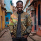 Personalized Burkina Faso Bomber Jacket African Tribal Horse Patchwork Style - African Pride