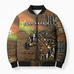 Personalized Burkina Faso Bomber Puffer Jacket African Tribal Horse Patchwork Style - African Pride