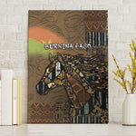 Burkina Faso Canvas Wall Art African Tribal Horse Patchwork Style - African Pride