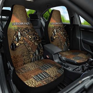 Burkina Faso Car Seat Cover African Tribal Horse Patchwork Style - African Pride