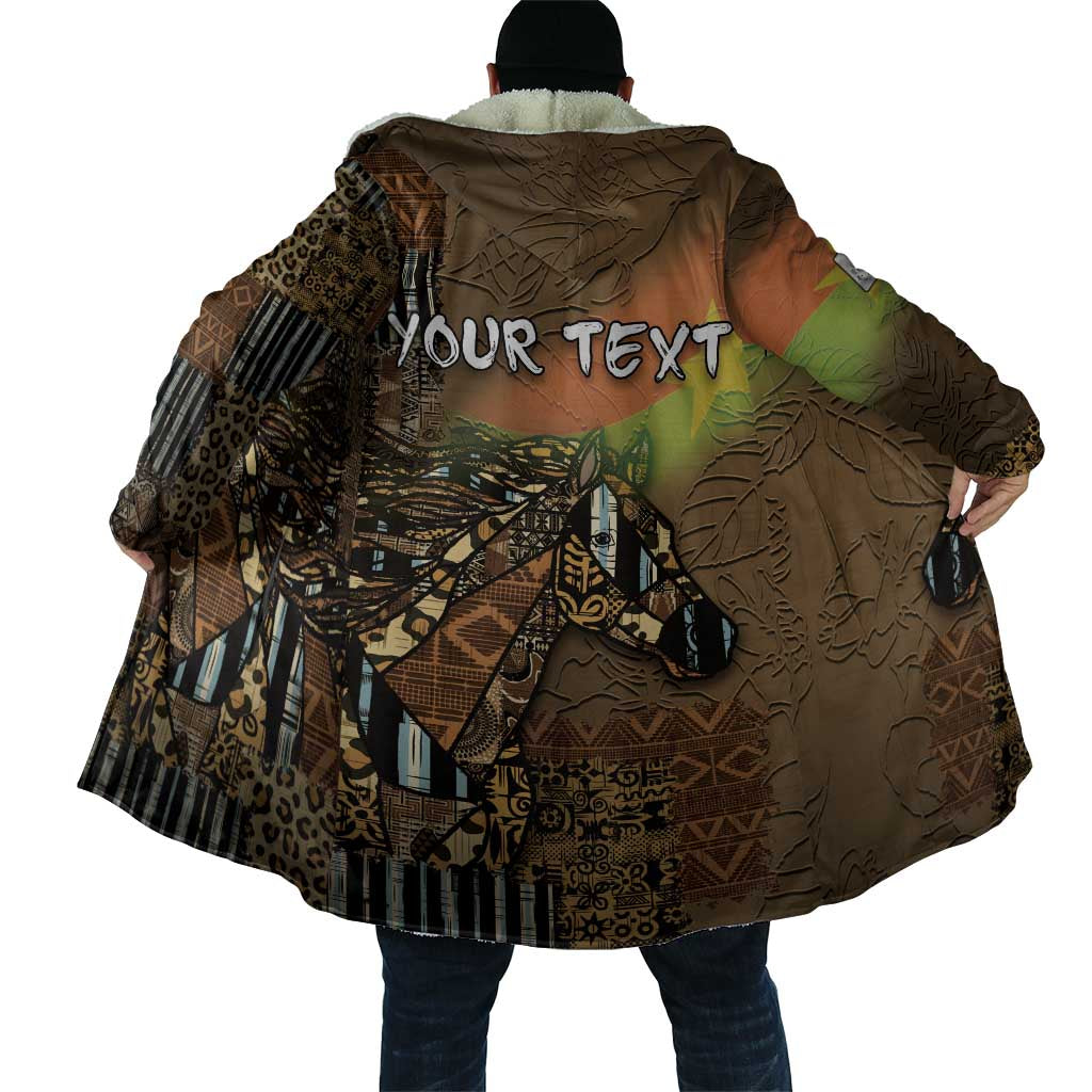 Personalized Burkina Faso Cloak African Tribal Horse Patchwork Style - African Pride