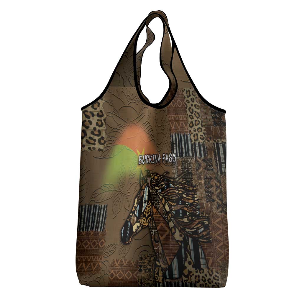Burkina Faso Grocery Bag African Tribal Horse Patchwork Style - African Pride