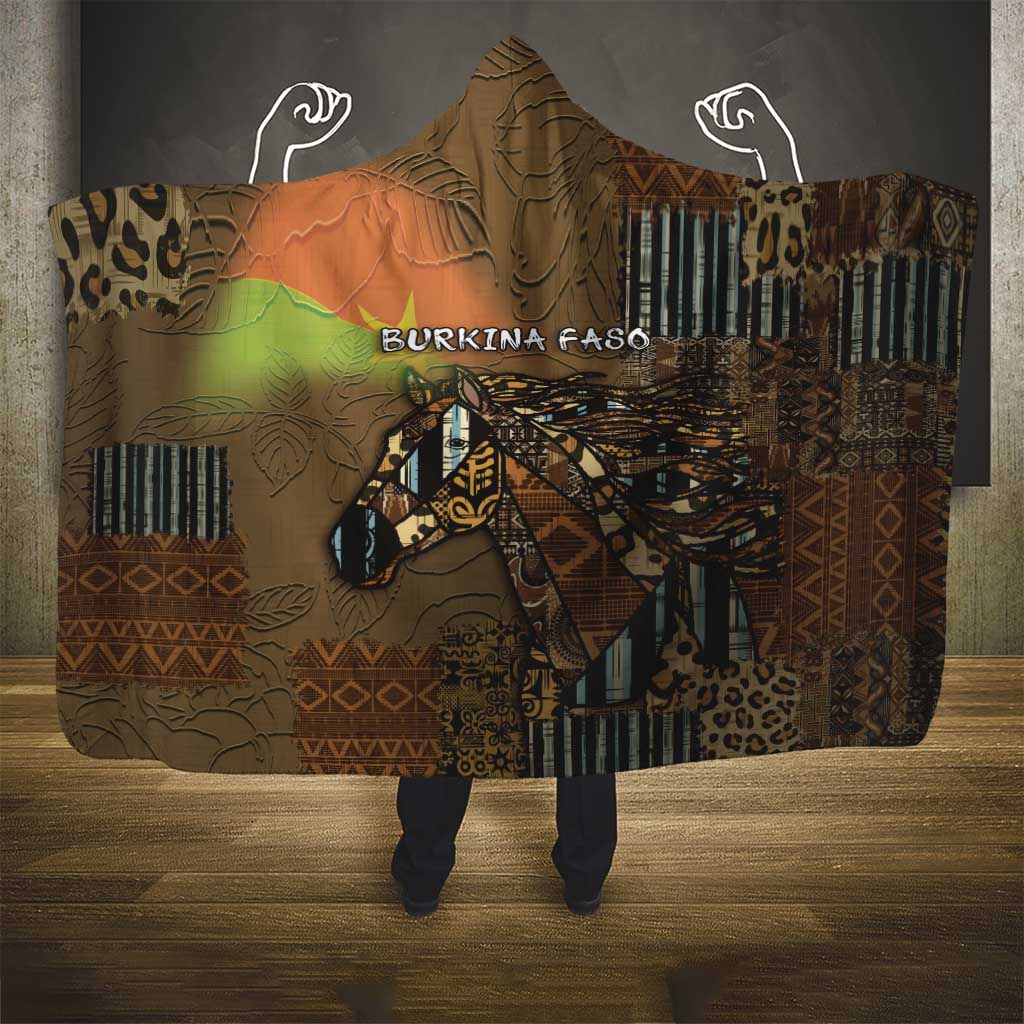 Burkina Faso Hooded Blanket African Tribal Horse Patchwork Style - African Pride