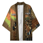 Personalized Burkina Faso Kimono African Tribal Horse Patchwork Style - African Pride