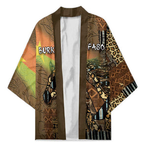 Personalized Burkina Faso Kimono African Tribal Horse Patchwork Style - African Pride