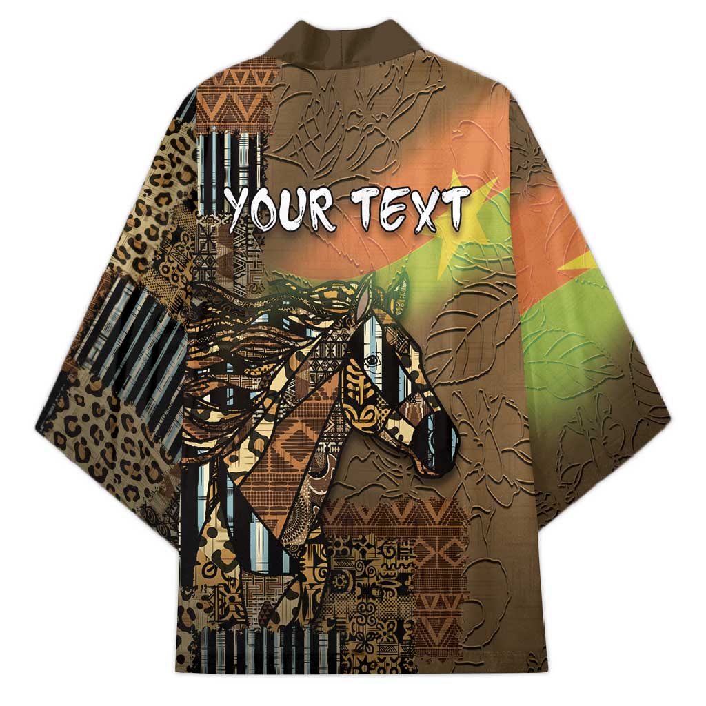 Personalized Burkina Faso Kimono African Tribal Horse Patchwork Style - African Pride