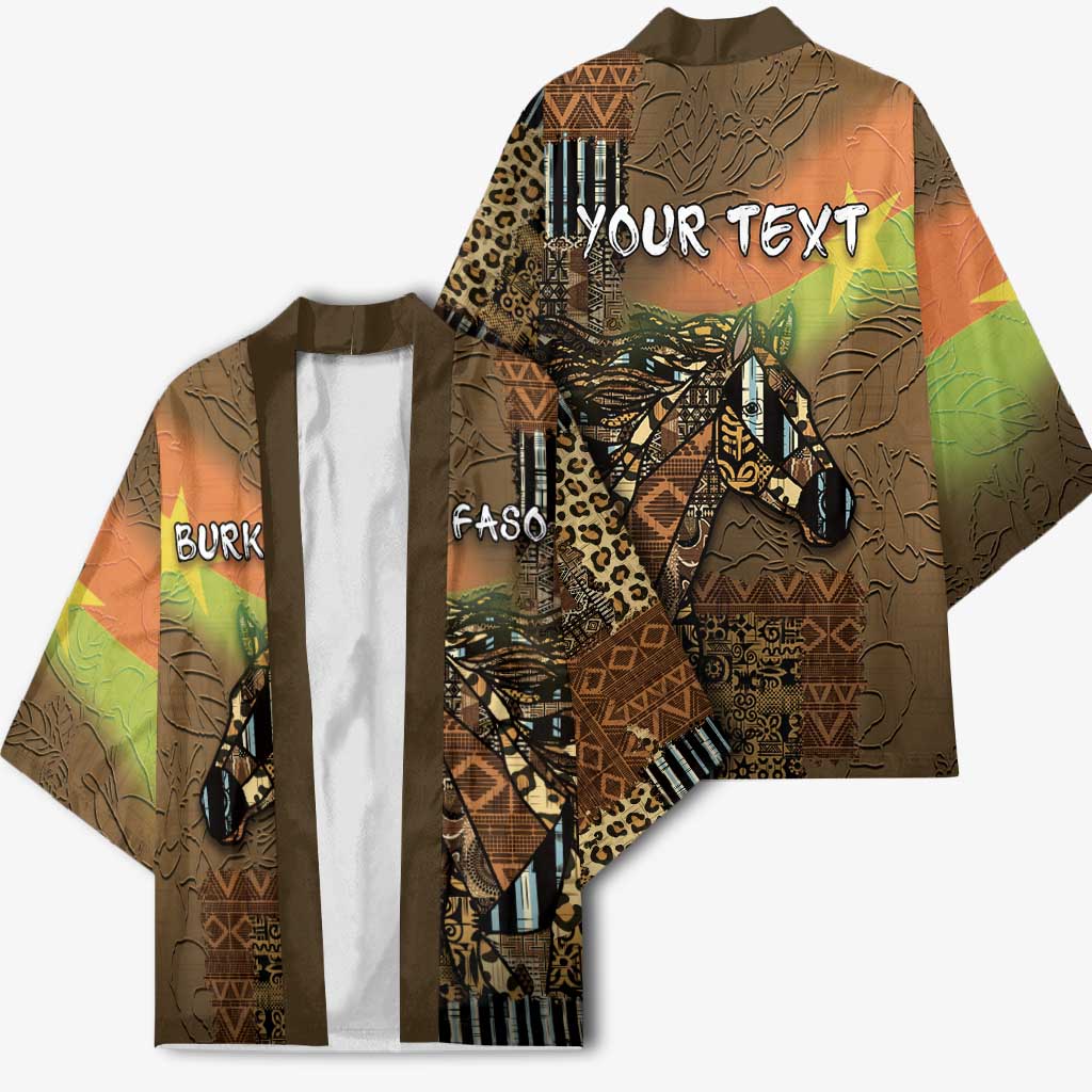 Personalized Burkina Faso Kimono African Tribal Horse Patchwork Style - African Pride