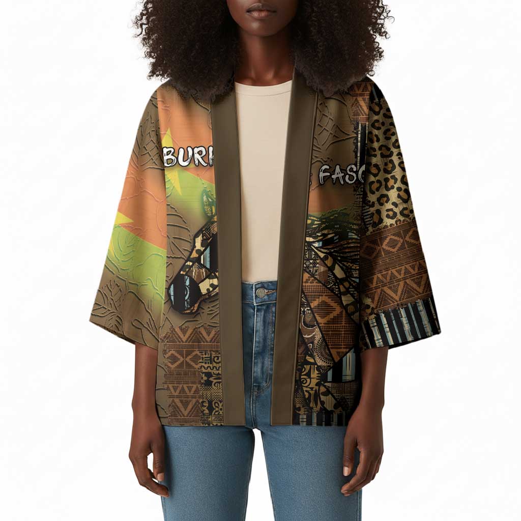 Personalized Burkina Faso Kimono African Tribal Horse Patchwork Style - African Pride