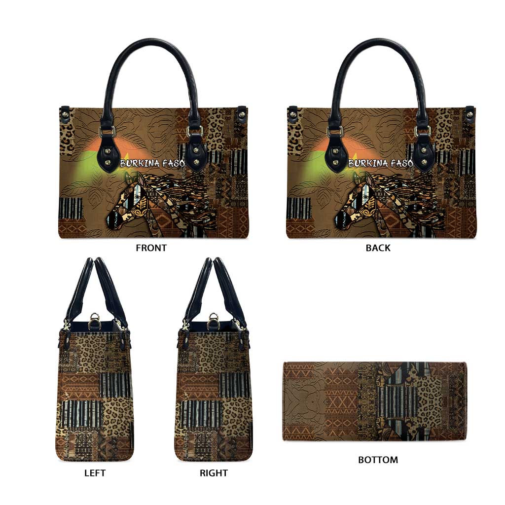 Burkina Faso Leather Bag African Tribal Horse Patchwork Style - African Pride