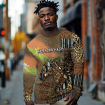 Personalized Burkina Faso Long Sleeve Shirt African Tribal Horse Patchwork Style - African Pride