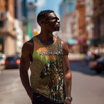 Personalized Burkina Faso Men Tank Top African Tribal Horse Patchwork Style - African Pride