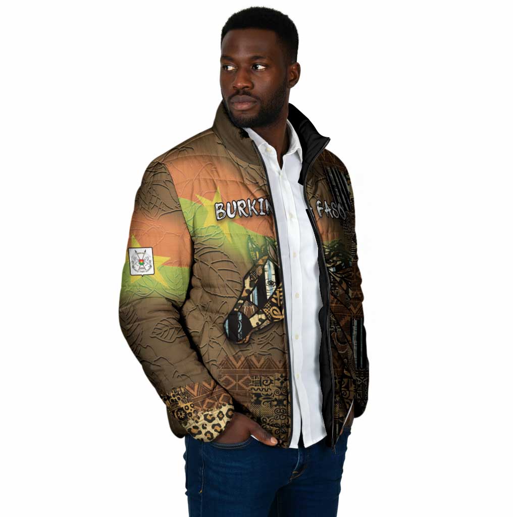 Personalized Burkina Faso Padded Jacket African Tribal Horse Patchwork Style - African Pride