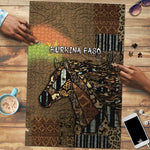 Burkina Faso Puzzle African Tribal Horse Patchwork Style - African Pride
