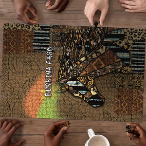 Burkina Faso Puzzle African Tribal Horse Patchwork Style - African Pride